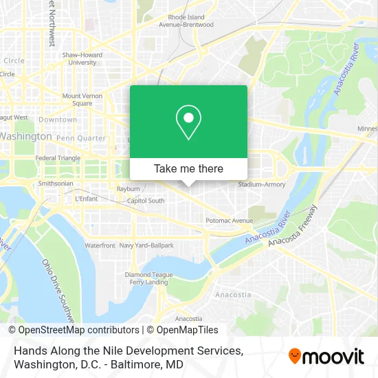 Hands Along the Nile Development Services map