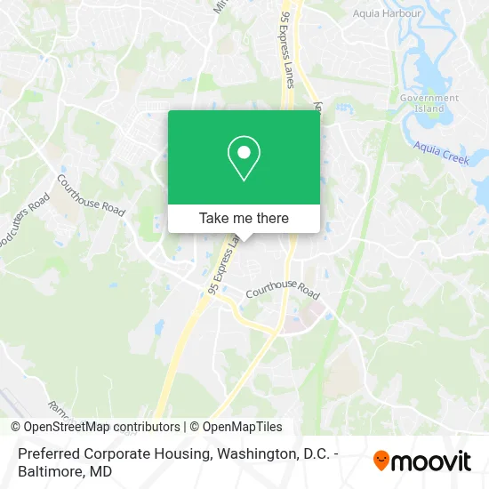 Preferred Corporate Housing map