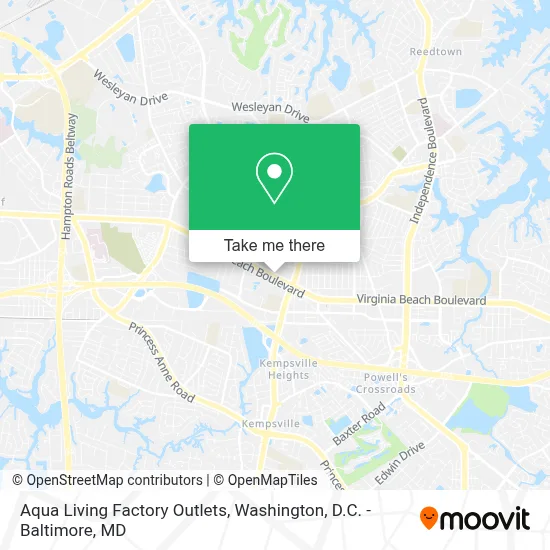 Aqua Living Factory Outlets map