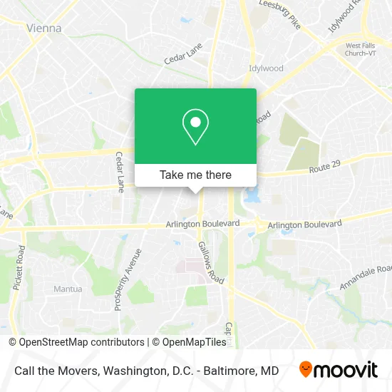 Call the Movers map