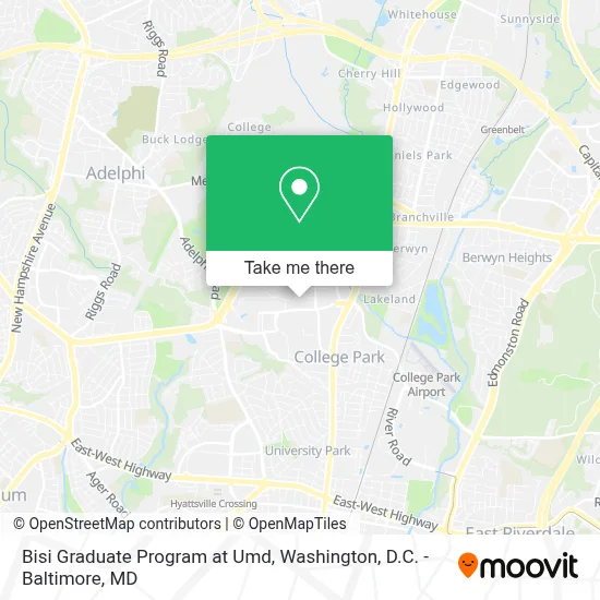 Bisi Graduate Program at Umd map