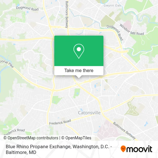 Blue Rhino Propane Exchange map