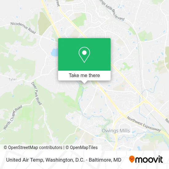 United Air Temp map