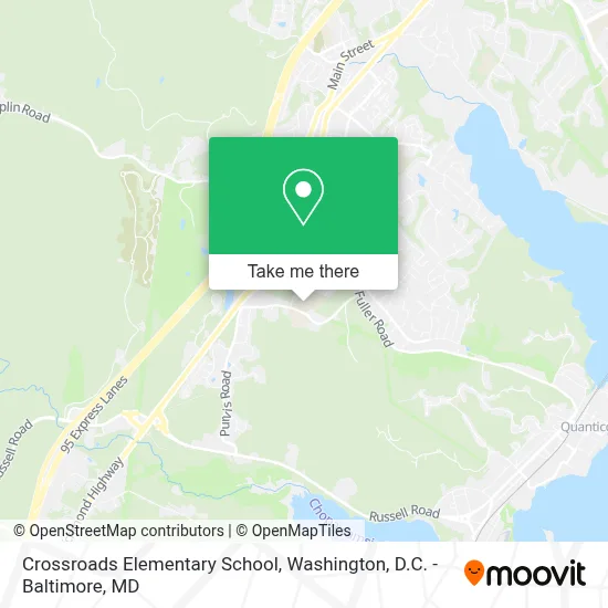 Crossroads Elementary School map
