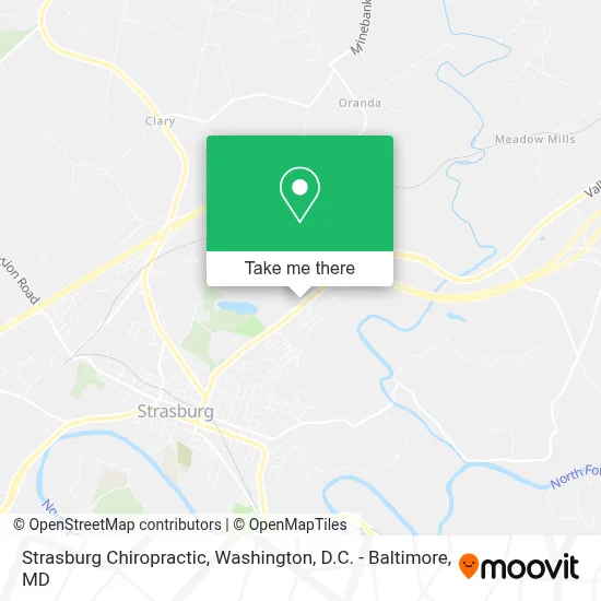 Strasburg Chiropractic map