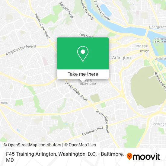 F45 Training Arlington map