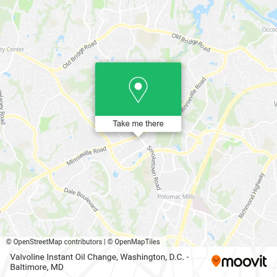 Valvoline Instant Oil Change map