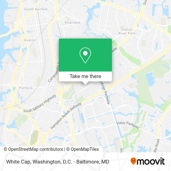 White Cap map