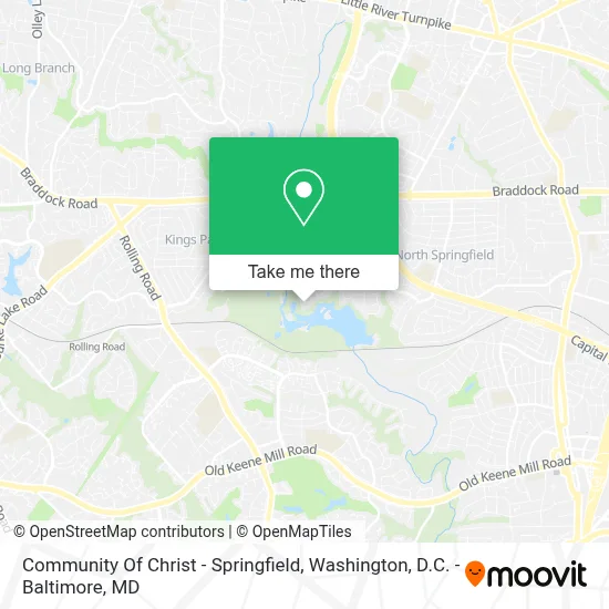 Community Of Christ - Springfield map