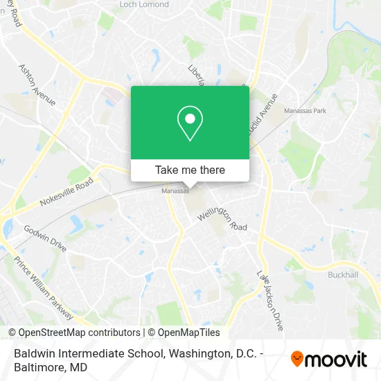 Baldwin Intermediate School map
