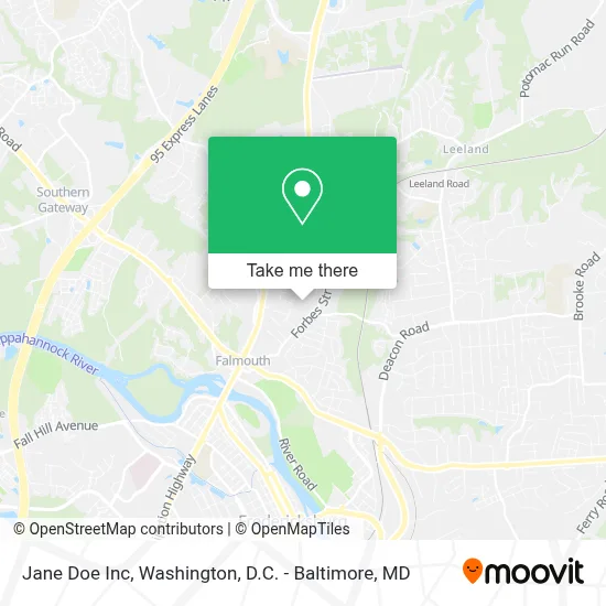 Jane Doe Inc map