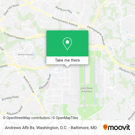 Andrews Afb Bx map