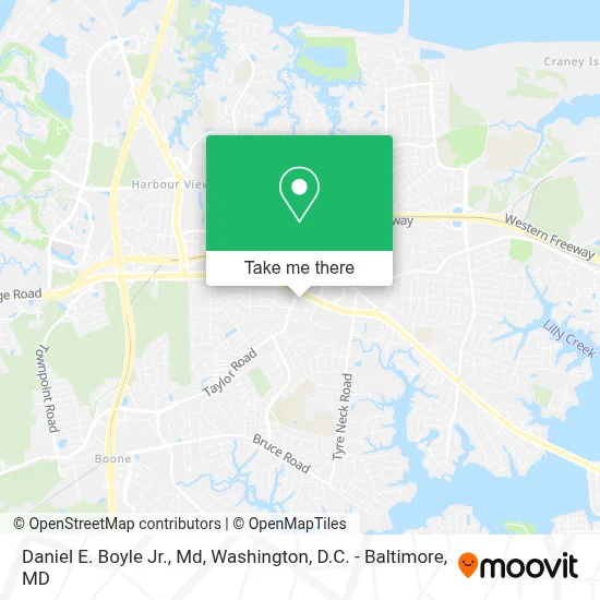Daniel E. Boyle Jr., Md map
