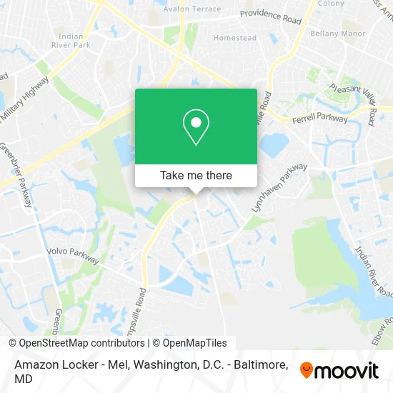 Amazon Locker - Mel map