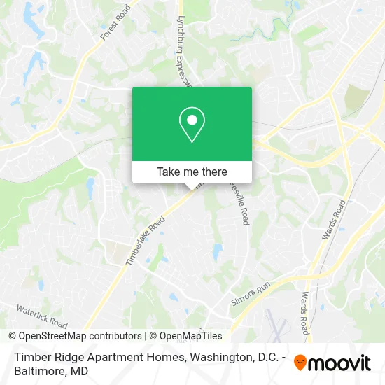 Timber Ridge Apartment Homes map