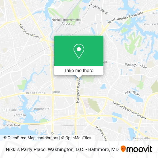 Nikki's Party Place map