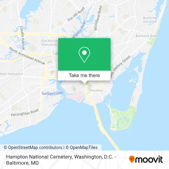 Hampton National Cemetery map