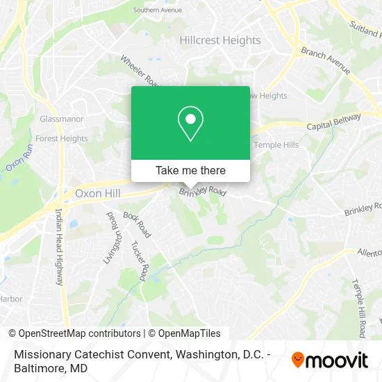 Missionary Catechist Convent map