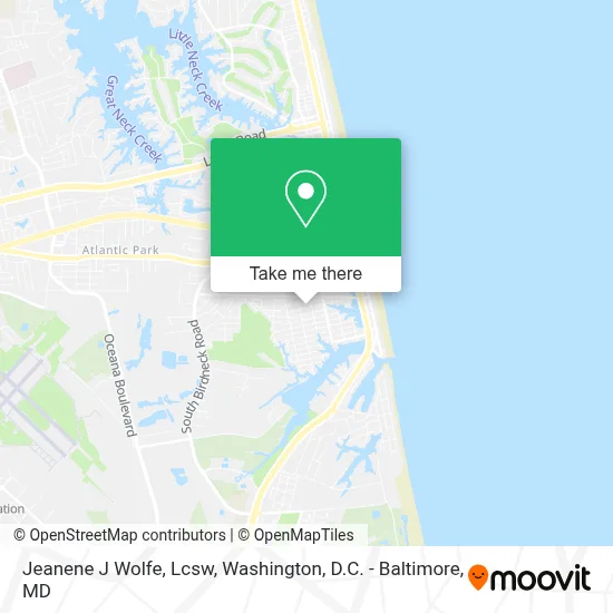 Jeanene J Wolfe, Lcsw map