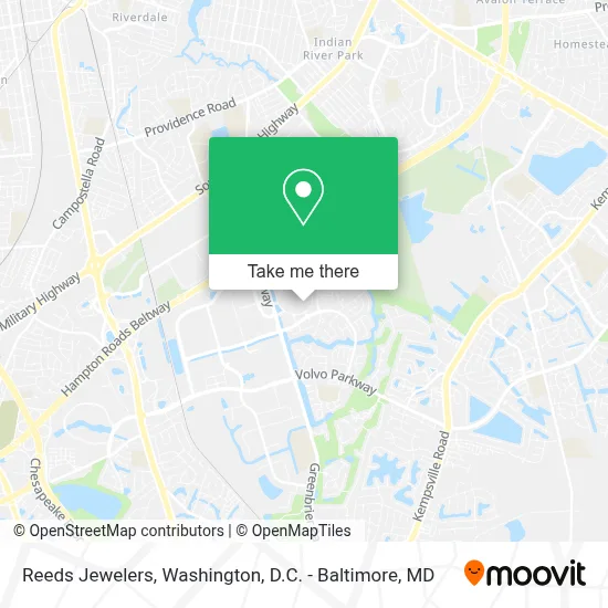 Reeds Jewelers map