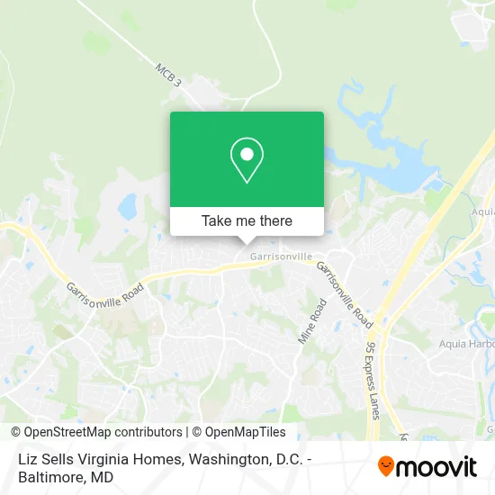 Liz Sells Virginia Homes map