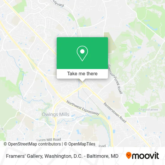 Framers' Gallery map