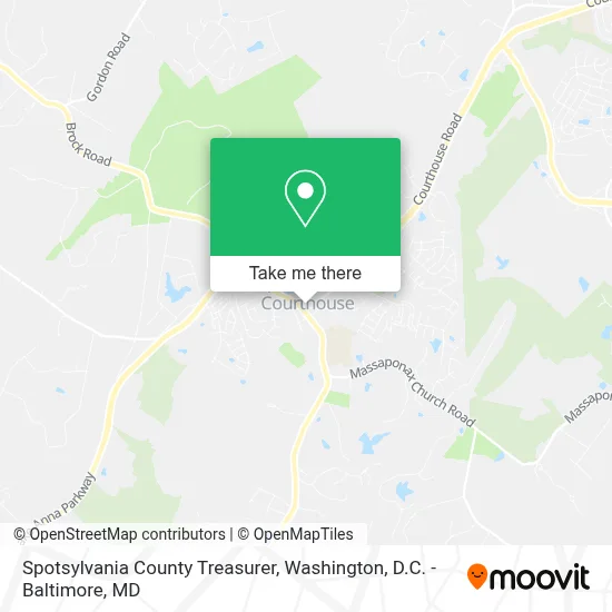 Spotsylvania County Treasurer map