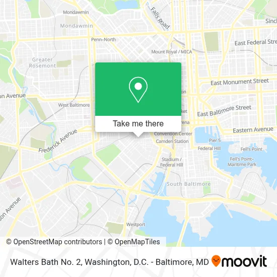 Walters Bath No. 2 map