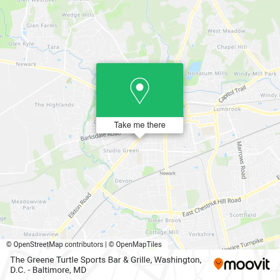 The Greene Turtle Sports Bar & Grille map