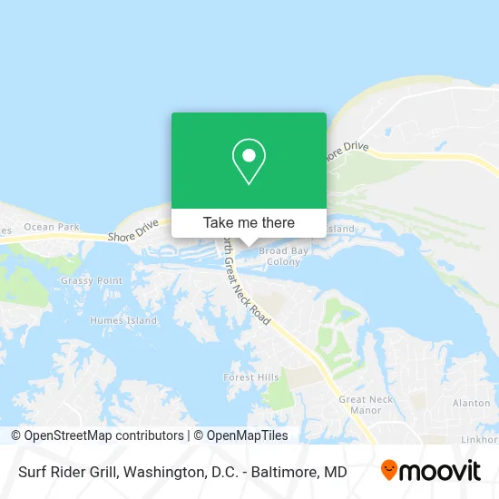Surf Rider Grill map