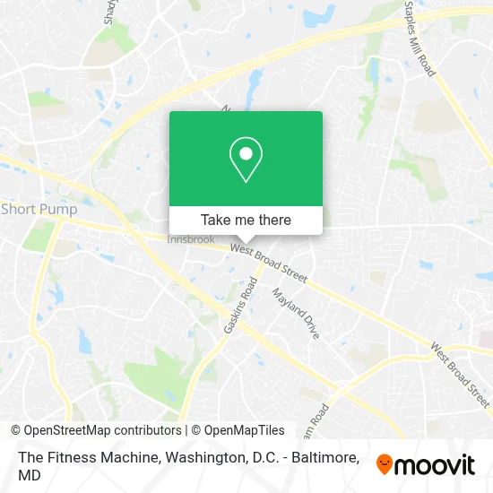 The Fitness Machine map