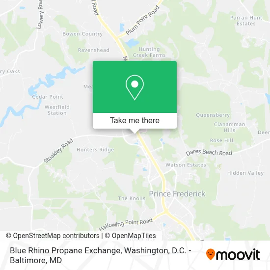Blue Rhino Propane Exchange map