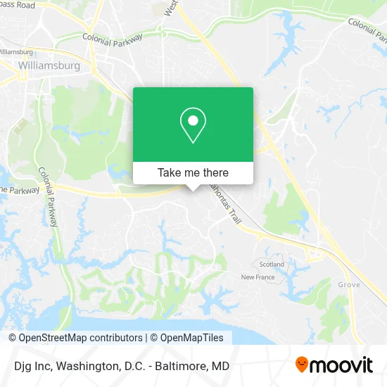 Djg Inc map