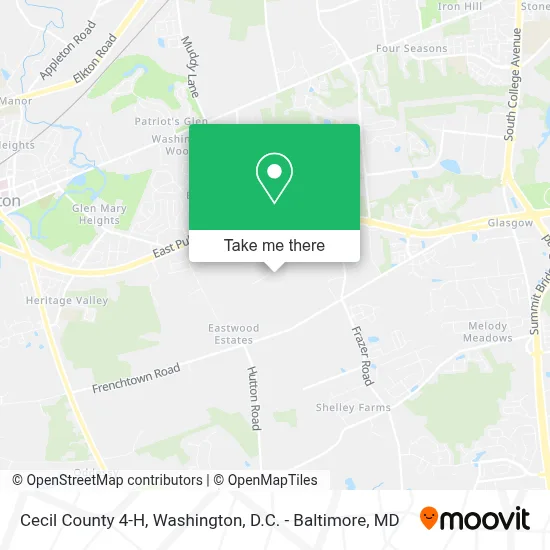 Cecil County 4-H map