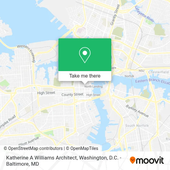 Katherine A Williams Architect map