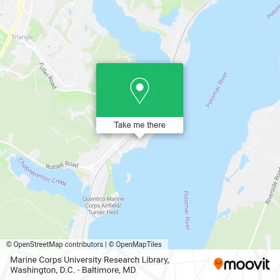 Marine Corps University Research Library map