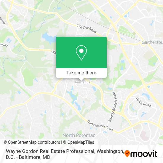 Wayne Gordon Real Estate Professional map