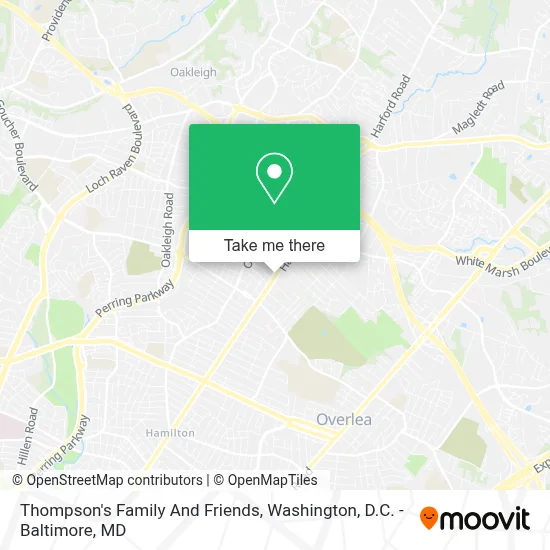 Thompson's Family And Friends map