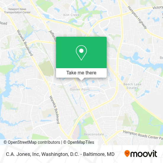 C.A. Jones, Inc map