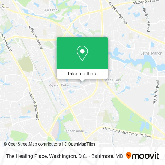 The Healing Place map