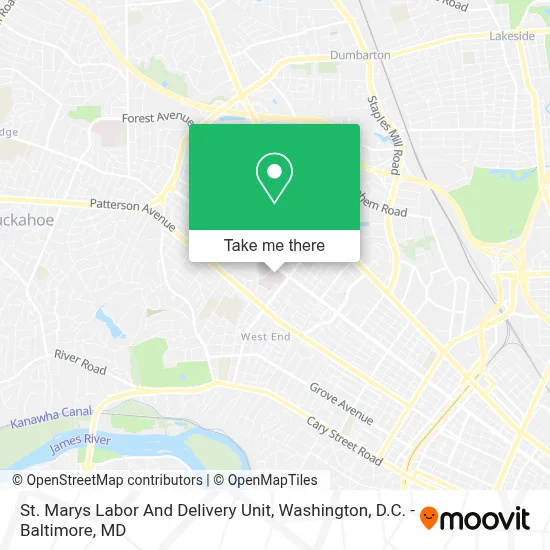 St. Marys Labor And Delivery Unit map