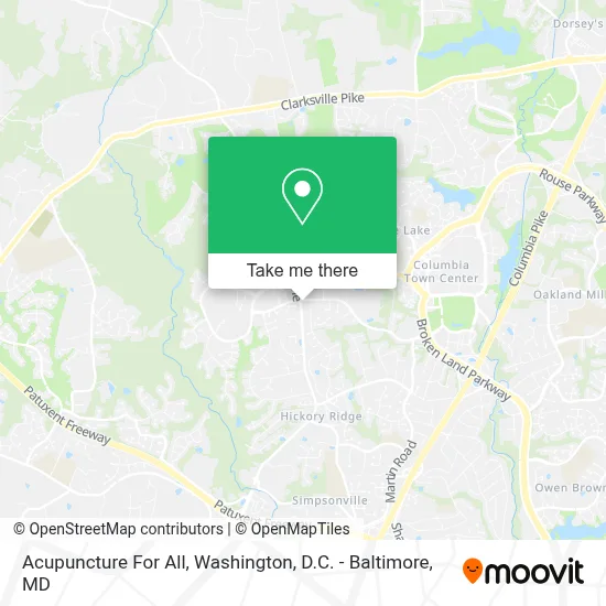 Acupuncture For All map