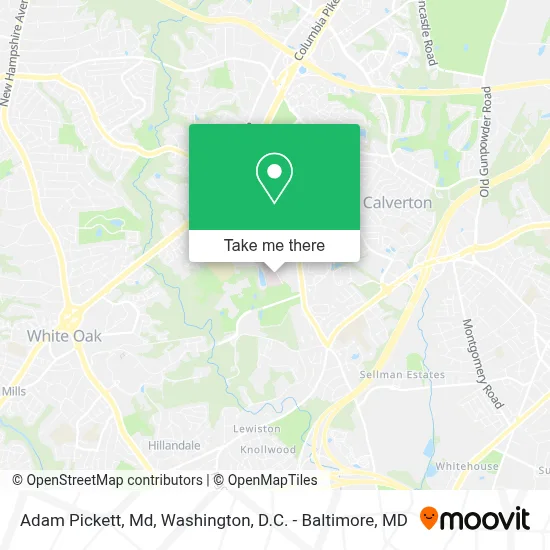 Adam Pickett, Md map