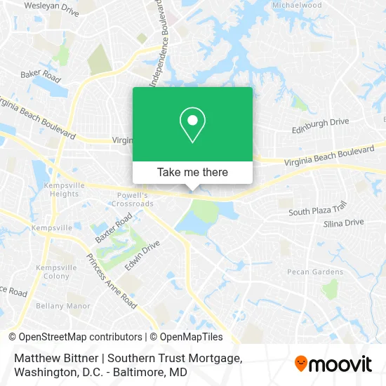 Matthew Bittner | Southern Trust Mortgage map