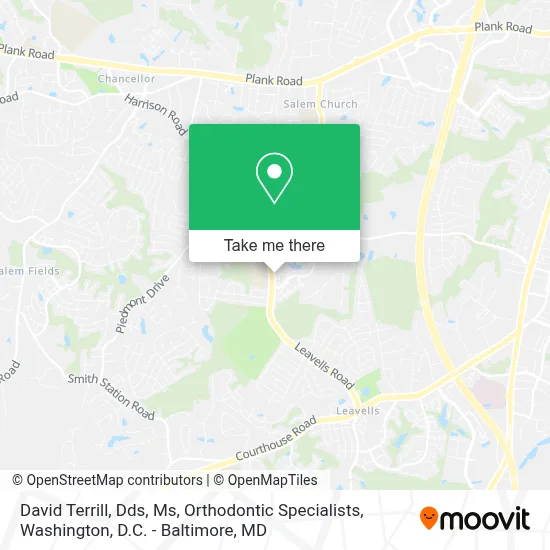 David Terrill, Dds, Ms, Orthodontic Specialists map