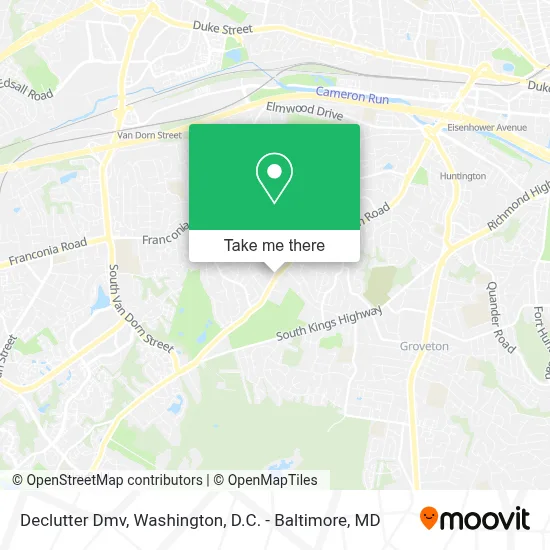 Declutter Dmv map