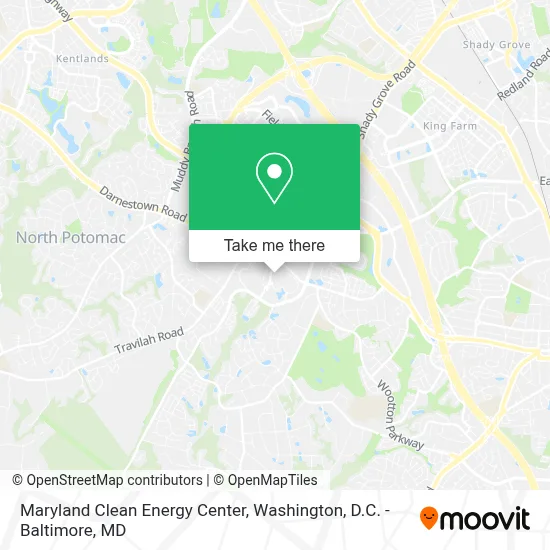 Maryland Clean Energy Center map