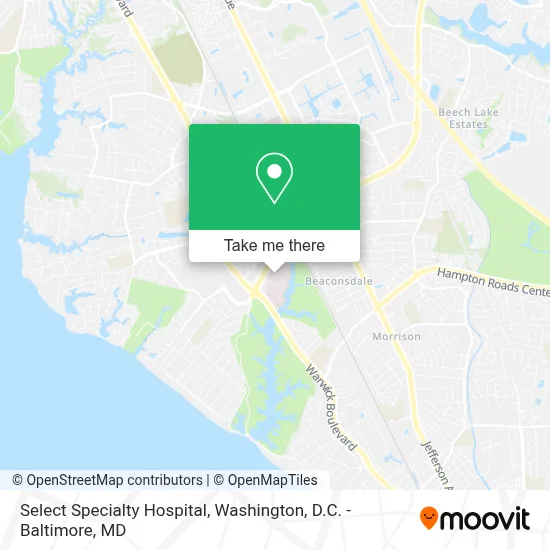Select Specialty Hospital map
