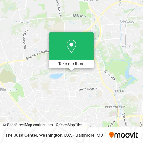 The Jusa Center map