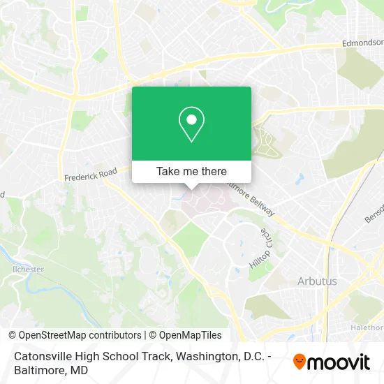 Catonsville High School Track map
